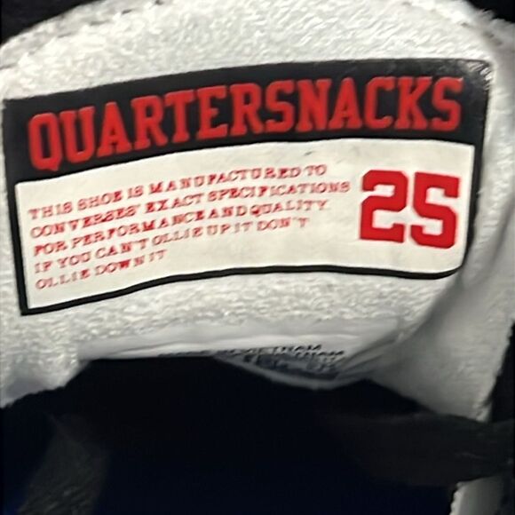 🔥🔥 Converse CONS X Quartersnacks One Star Pro Sneakers Black Size 6.5 - PERFEC - Picture 14 of 15